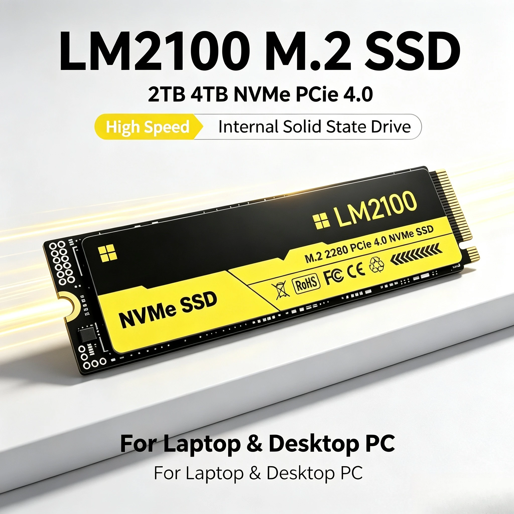 M.2 Nvme 4Tb Pcie 4.0 Ssd - New LM2100 M.2 SSD Hard Disk