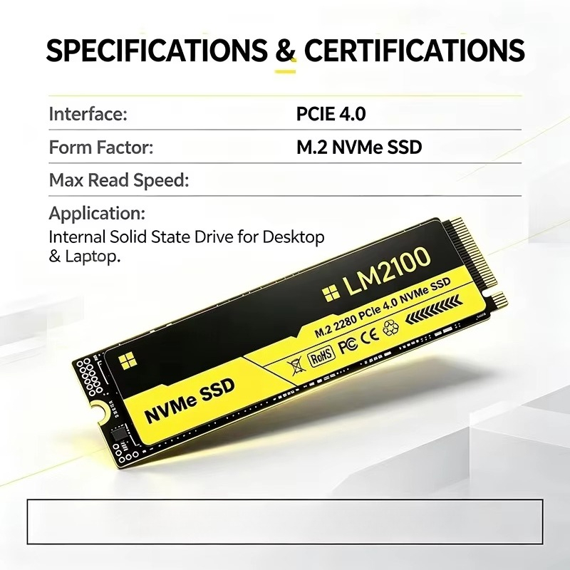 New LM2100 M.2 SSD Hard Disk 2 - M.2 Nvme 4Tb Pcie 4.0 Ssd 评论和价格